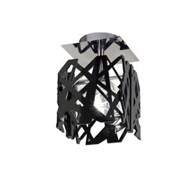 M1275  Tokio Square Ceiling Flush 1 Light Gloss Black